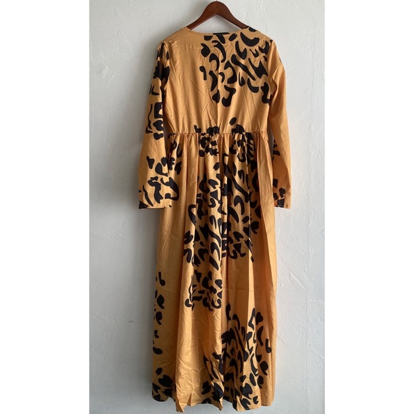 🌀NWT Yellow and black Maxi Dress - Picture 11 of 14